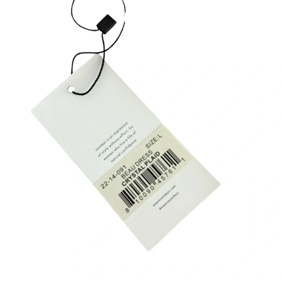 sundays Pink Plaid Smocked Maxi Dress with Ruffle Hem New with tags - Picture 10 of 11